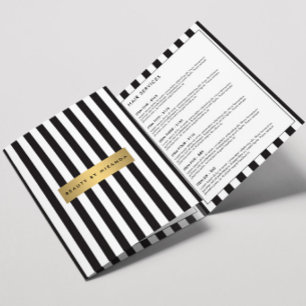 Brochure Luxe Gras Gras Gris et Noir