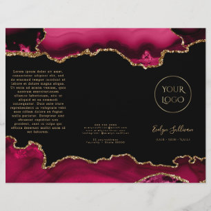 brochure magenta rouge agate