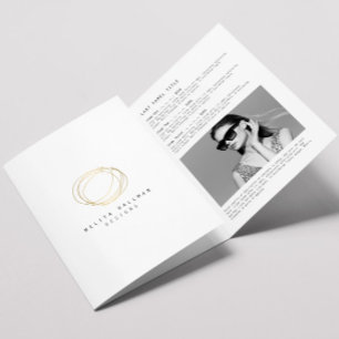 Brochure minimaliste et moderne Gold Designer