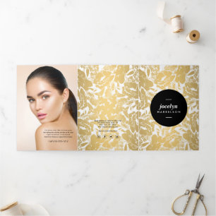 Brochure moderne en or noir Cercle