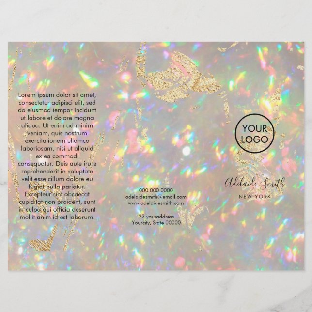 brochure photo opale brillant (Devant)