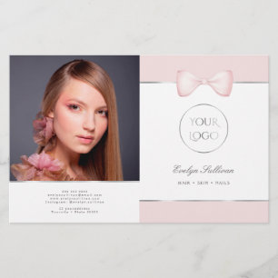 Brochure pliante Coquette Rose Bow