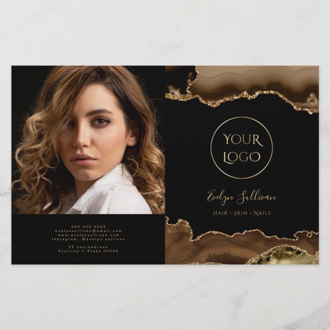 Brochure pliée d'agate Brown (Devant)