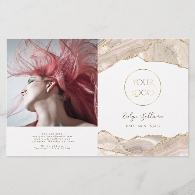 Brochure pliée en or ivoire (Devant)