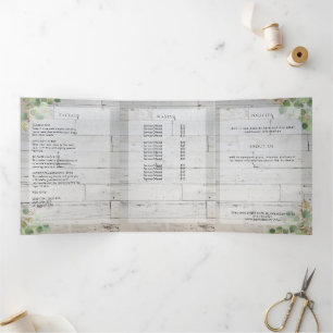 Brochure Spa élégante en bois et verdure