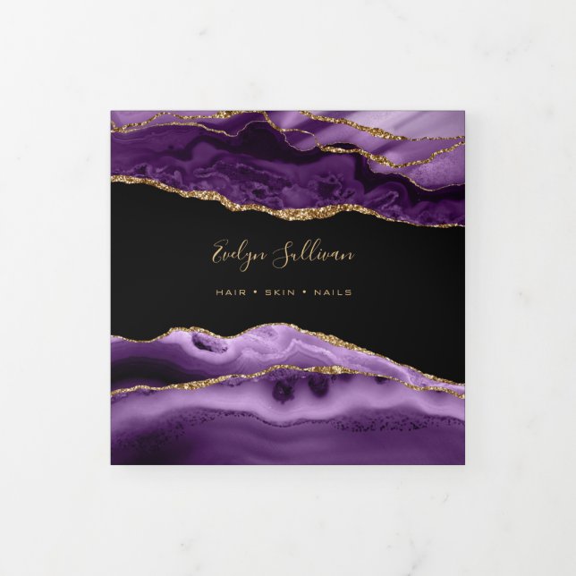 Brochure triple Agate violet (Protection)