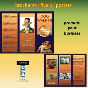 Brochure 🐾 triplée pour chien de garde