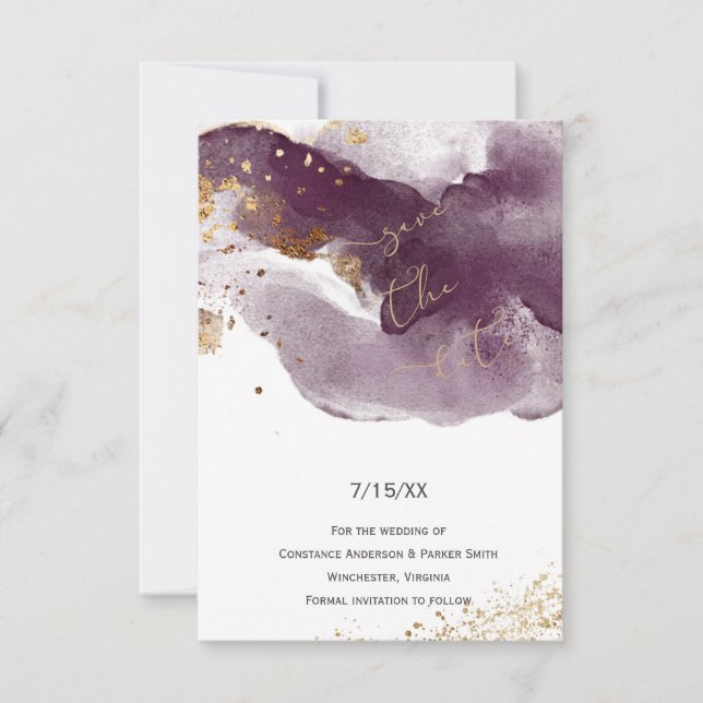 Brochures Bourgogne et Or modernes Enregistrer la  (Devant)