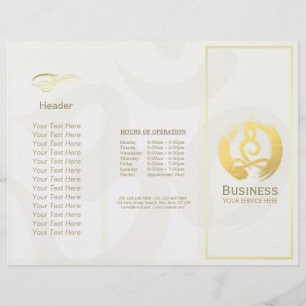 Brochures de massage de yoga à trois volets Postur