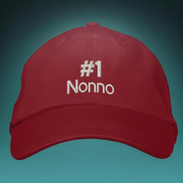 Brodée #1 Nonno  - ajouter un nom Casquette de Baseball P (Créateur téléchargé)