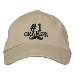 Brodée #1 Numéro Un grand-père Casquette brodé