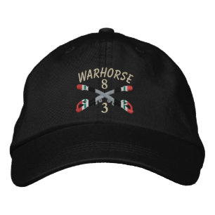 Brodée 3-8e Cavalerie Irak Sabres croisés Casquette brodé