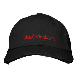 Brodée Ace Racing 1.com casquette en détresse..