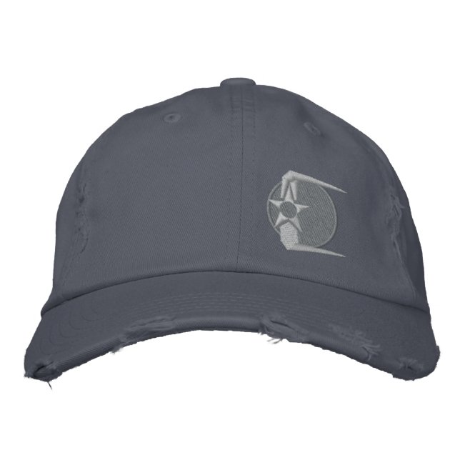 Brodée ~ affligé OrbitalDefense.com de casquette de (Devant)
