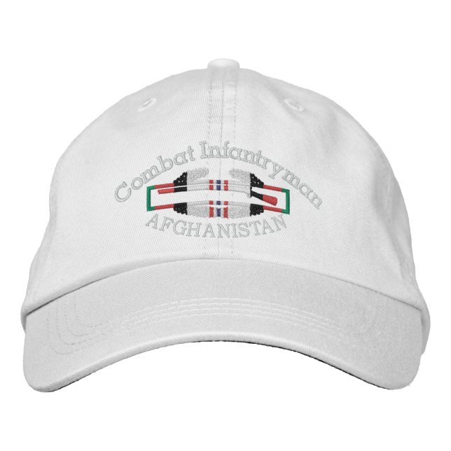 Brodée Afghanistan Combat Infantryman Casquette d'insigne (Devant)