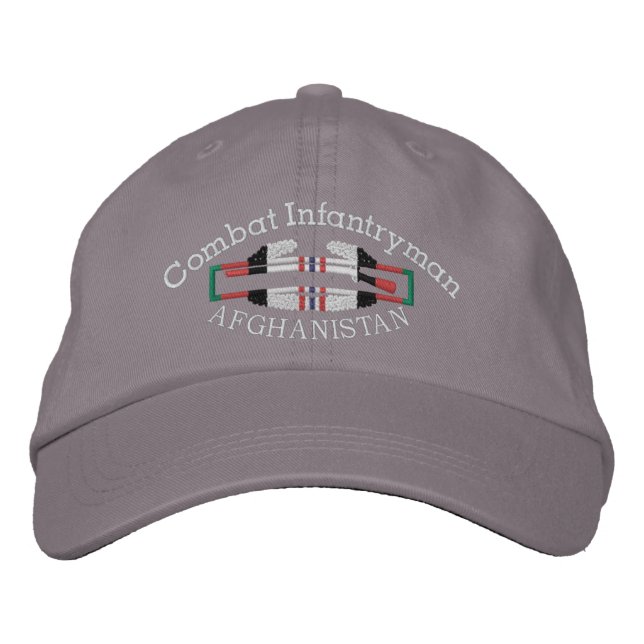 Brodée Afghanistan Combat Infantryman Casquette d'insigne (Devant)