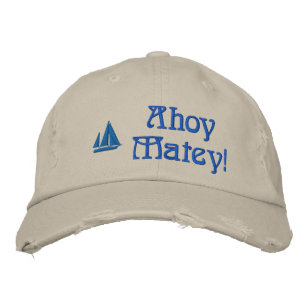 Brodée Ahoy Matey navigateurs Casquette brodé