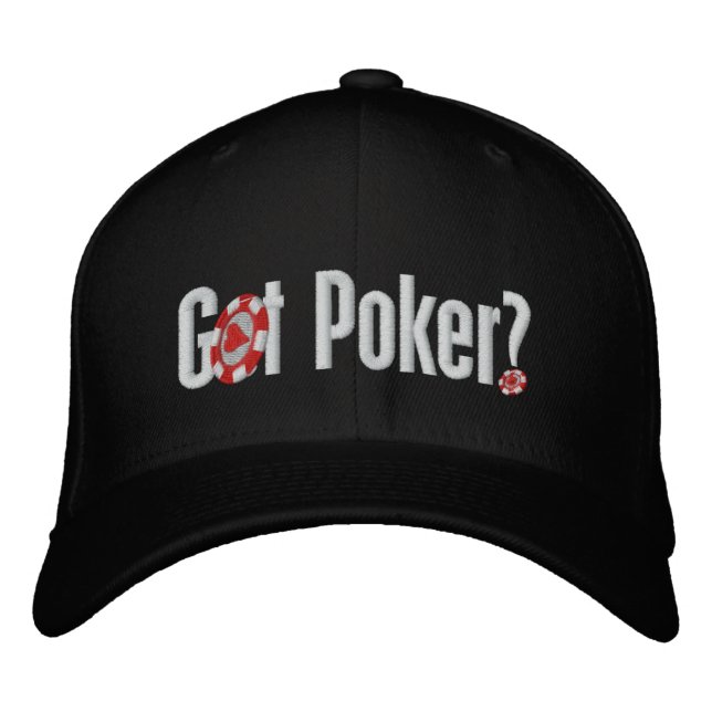 Brodée Ai Poker Brodé Casquette De Baseball (Devant)