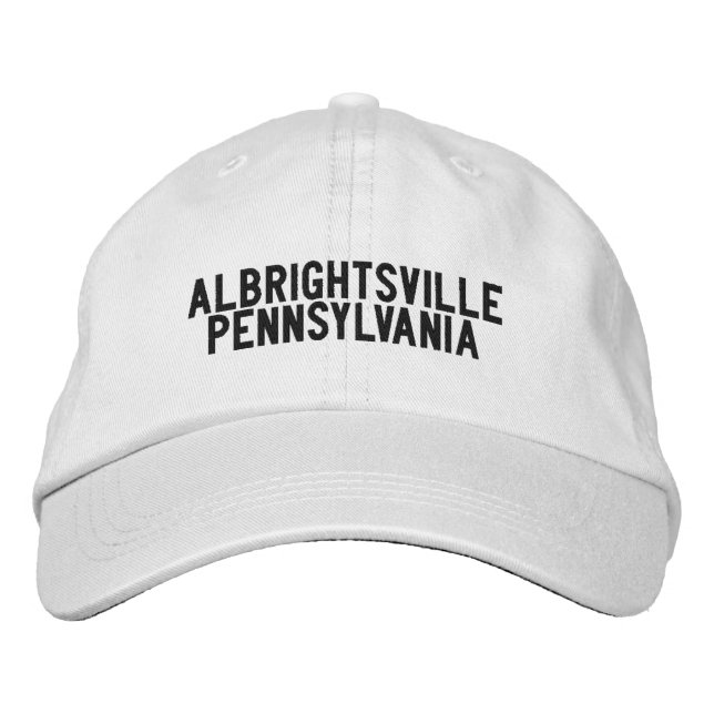 Brodée ALBRIGHTSVILLE Pennsylvanie Casquette (Devant)