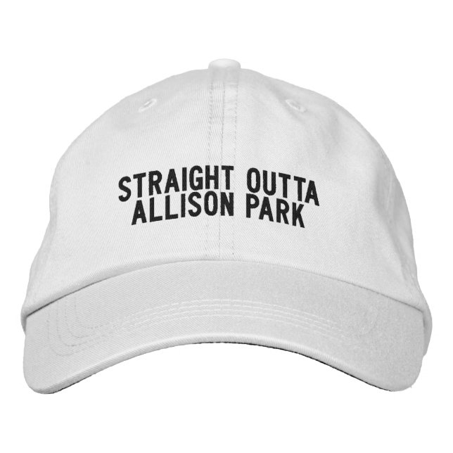 Brodée ALLISON PARK Pennsylvanie Casquette (Devant)