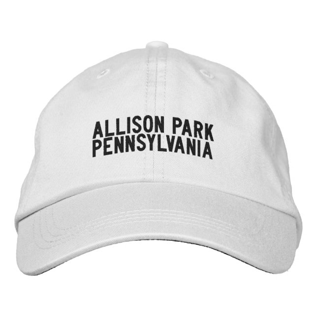 Brodée ALLISON PARK Pennsylvanie Casquette (Devant)