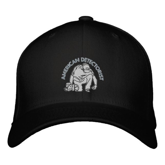 Brodée American Detectorist Basic Flexfit Casquette de la (Devant)