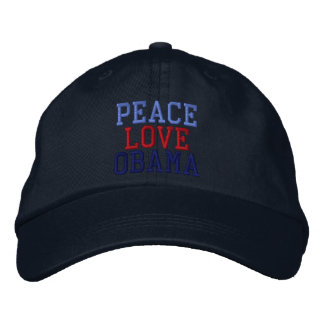 Brodée Amour de la paix brodé Obama Casquette du bal