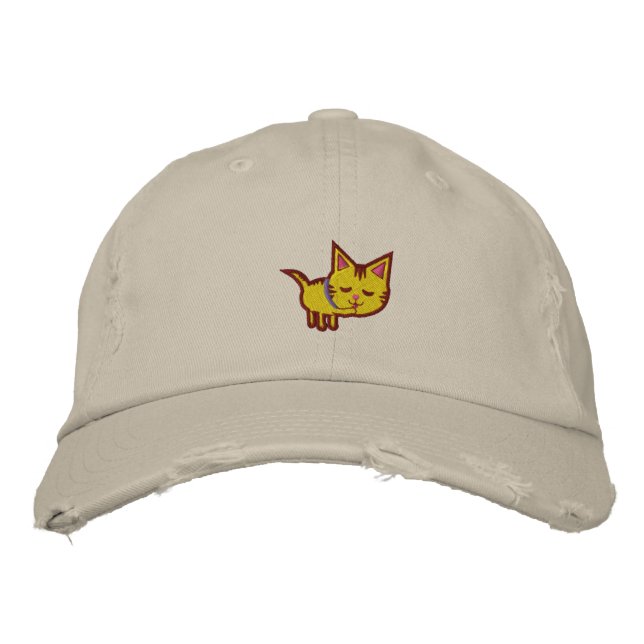 Brodée Amoureux des chats Casquette brodé (Devant)