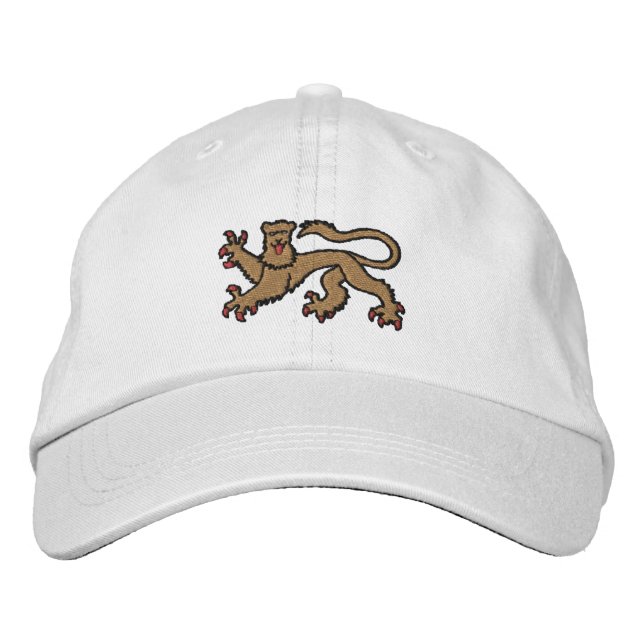 Brodée Angleterre Lion rampant Anglais casquette brodé (Devant)