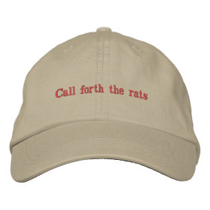 Brodée appelez en avant les rats casquette