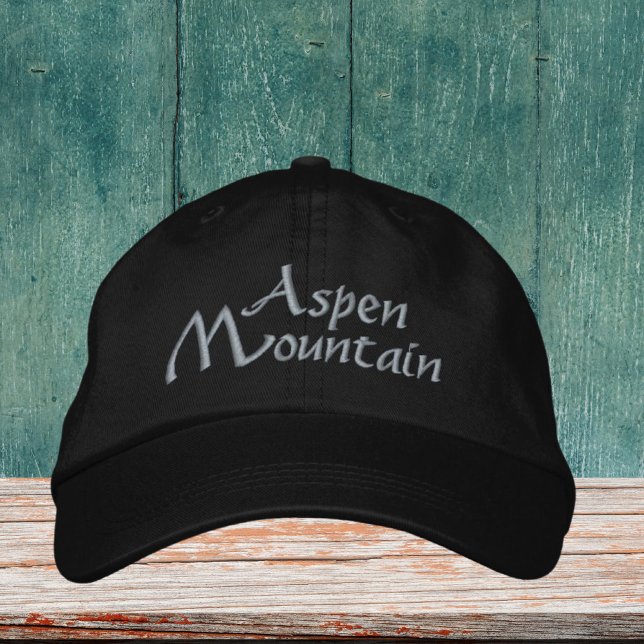 Brodée Aspen Mountain colorado Casquette brodé (Créateur téléchargé)