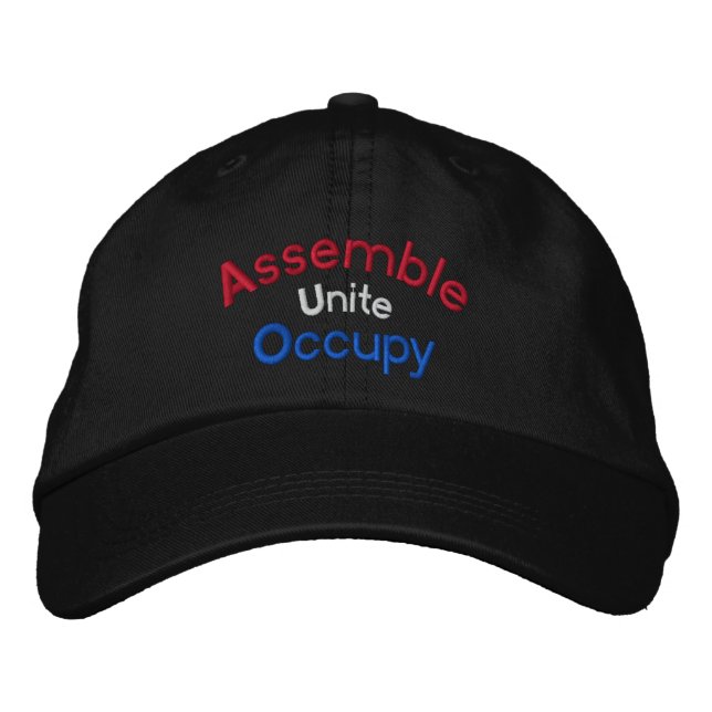 Brodée Assembler Unite Occupy Casquette brodé (Devant)