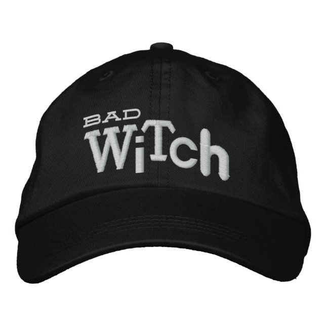 Brodée BAD WITCH Style Eclectique Halloween Casquette bro (Devant)