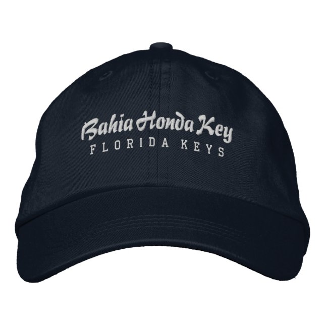 Brodée Bahia Honda Key Florida Casquette de baseball brod (Devant)