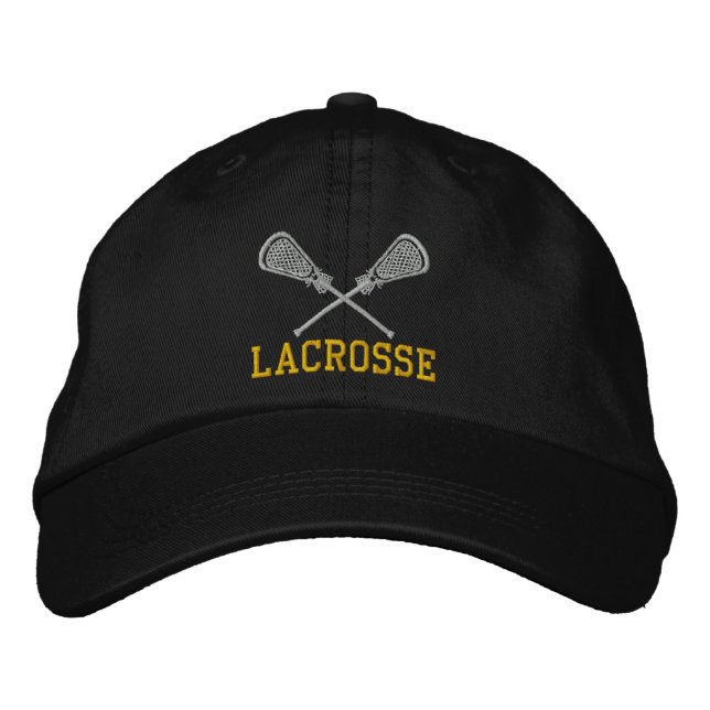 Brodée Bâtons de crosse traversés Casquette brodé (Devant)