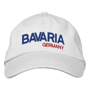 Brodée Bavière* Allemagne Casquette de baseball blanc