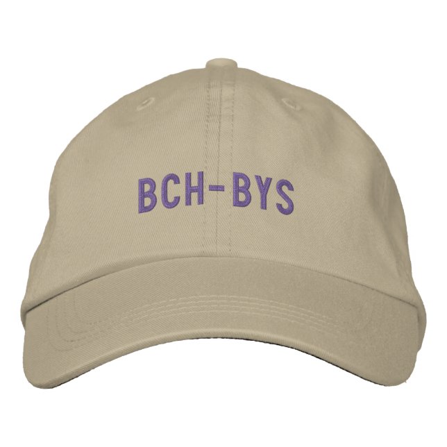 Brodée BCH - casquette BYS (kaki avec/Turquoise) (Devant)