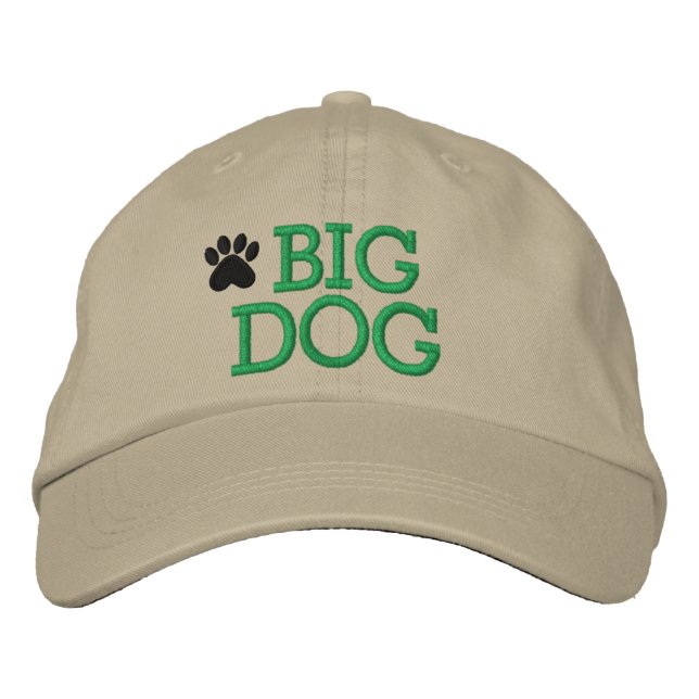 Brodée Big Dog Casquette par SRF (Devant)