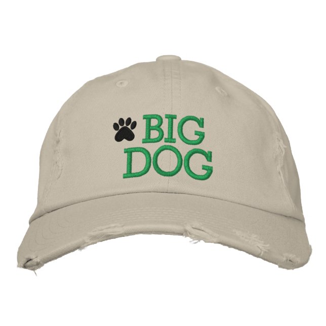 Brodée Big Dog Casquette par SRF (Devant)