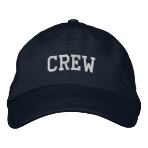 Brodée Bleu nautique de casquette d'équipage