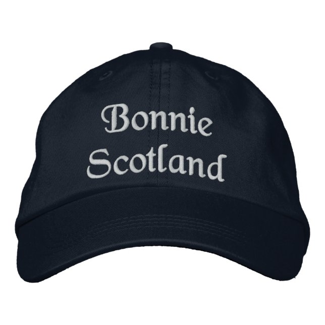 Brodée Bonnie Scotland casquette - un souvenir écossais d (Devant)