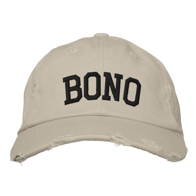 Brodée Bono Casquette brodé (Devant)
