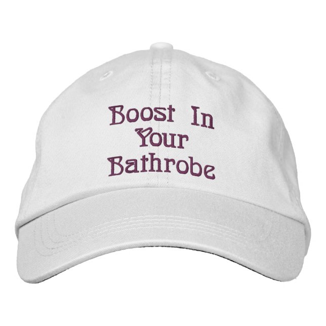 Brodée Boost Dans Votre Casquette Peignoir (Devant)