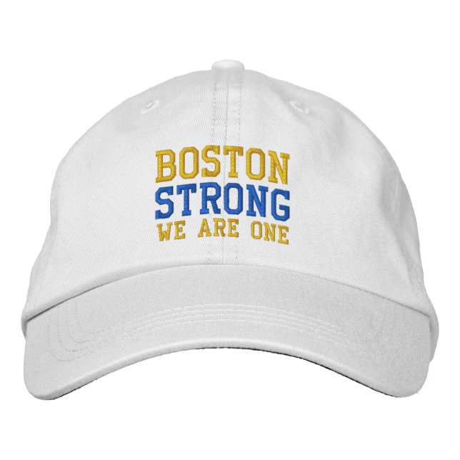 Brodée Boston Strong Nous Sommes Un Casquette Brodé (Devant)