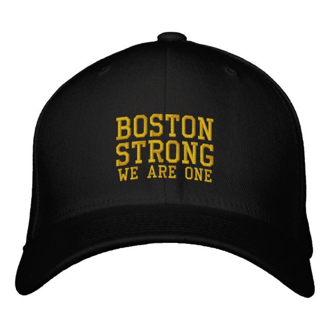 Brodée Boston Strong Nous Sommes Un Casquette Brodé (Devant)