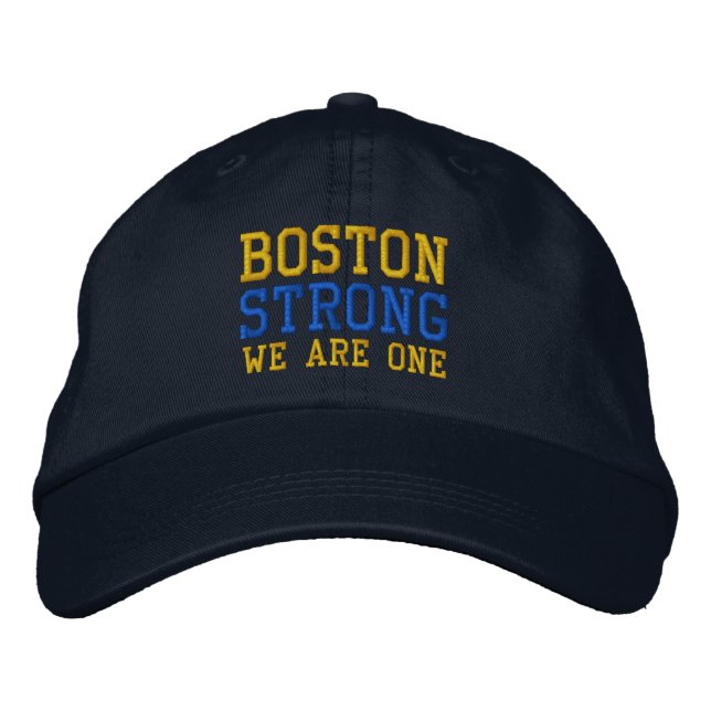 Brodée Boston Strong Nous Sommes Un Casquette Brodé (Devant)