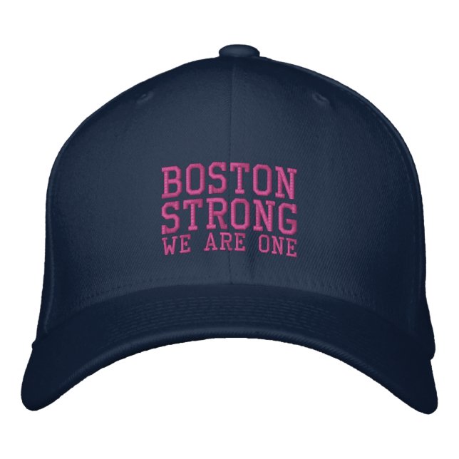 Brodée Boston Strong Nous Sommes Un Casquette Brodé (Devant)