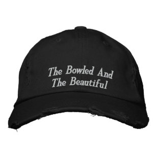 Brodée Bowls de pelouse Belle Casquette brodé,