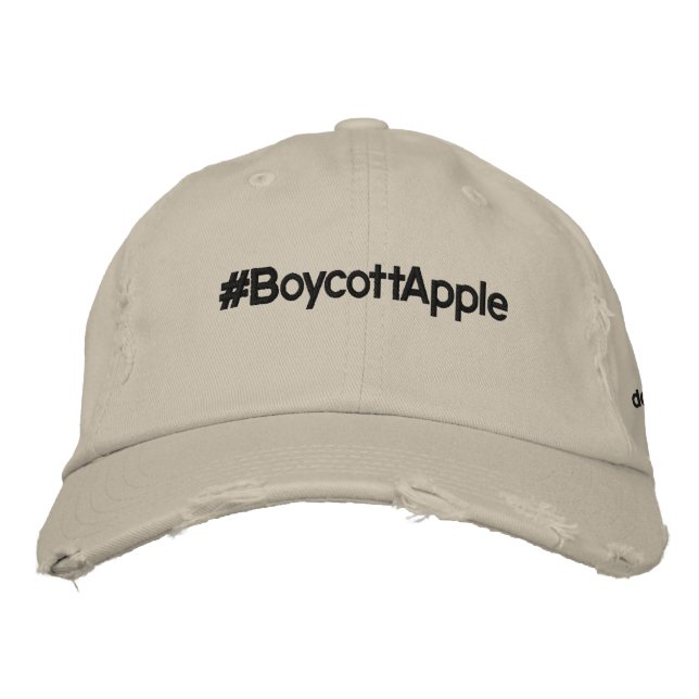Brodée #BoycottApple Casquette brodé (Devant)