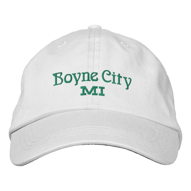 Brodée Boyne City Michigan Casquette de baseball brodé (Devant)